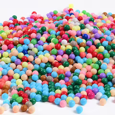 1000PCs Magic Water Sticky Beads Mix Random Colors OPP Bags Crystal Color Puzzle Gift Toys Pixel Art