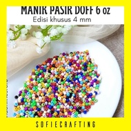 SOFIECRAFTING (25 grams) 6 OZ DOFF SAND BEAD 4MM BEADWORKS CRAFT MATERIAL
