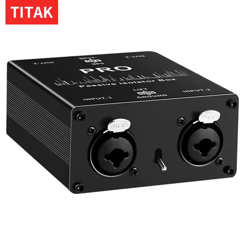 Dual channel Audio Isolator，Audio Noise Filter Noise Suppressor Isolator Live Broadcast Mixer Audio 
