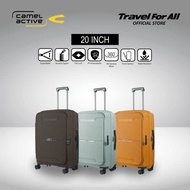 CAMEL ACTIVE PP FRONT OPEN 20 INCH LUGGAGE - EXPANDABLE+SECURE ZIP+TSA - E51850020