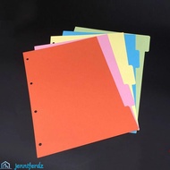 JENNIFERDZ Binder Dividers Office Colorful Classified Lables Subject Tab Dividers for Notebook Index