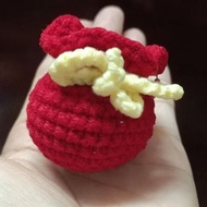 Lucky money bag handmadeCNY - Money bag keychain