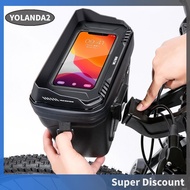 [yolanda2.sg] WILD MAN MTB Bicycle Handlebar Bags Touch Screen Front Frame Bag for M365
