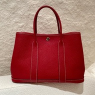 Hermès Garden Party 30 紅色花園包