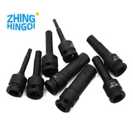 1/2 Inch Impact Hex Socket Bit 12.5mm H5-H19 Allen Key Wrench Socket Bit Impact Wrench Socket Adapte