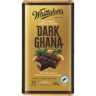 Whittaker's Chocolate Block Dark Ghana 72% Cocoa 250g - Australia