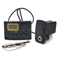 ＜902＞4 Band EQ Equalizer KLT-3 Acoustic Guitar Bass EQ Preamp with Digital Tuner Guitar Pickup