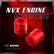 MASVIRAL NVX155 V1 V2 POLY ENGINE MOUNTING BUSH SET ( 2 PCS ) RED NVX155 MASVIRAL ENGINE MOUNTING PO