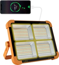 Portable Led Work Solar Light 100W 16500mAh 10000 LM 336Led IP66 with Steeples Brightness Job Site B