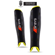 Grays G600 Hockey Shinguard - Black/Fluoro Shin Guard Shin Pad