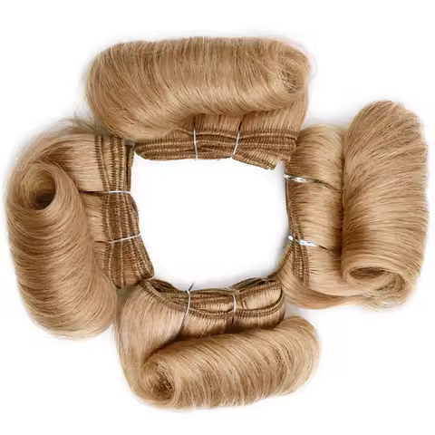 4Pcs/Lot Blonde Curly Bundles 100% Human Hair Ombre Color 1B 27 30 99J Brazilian Remy Hair Weave Bun