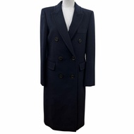 狀況極佳 ☆ max&CO il mio cappotto 100% 羊絨長 Chester 大衣，海軍藍，40 碼，正品，女款。