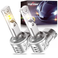 TUFFOO 1Pair 50W H27/881/880 Car LED Fog Light Bulb Canbus 6000K White / 3000K Golden Yellow DC12V