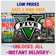♝♂[PC] GTA V/GTA 5 ONLINE MONEY|UNLOCK|STAT|LEVEL SERVICES