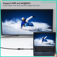 WU Gold Plate DP To HDMIs Adapter 4K60Hz Resolution For PC Monitor Projectors
