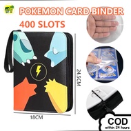 400-Slot Pokemon Card Binder Album with Zipper, Yugioh Pokemon Card Binder Album Pocket Size 67x92mm