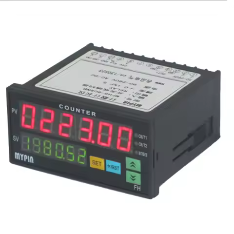 UTTG-Mypin FH8-6CRRB Dual Display Digital Counter 6 Digits Light-Emitting Diode AC/DC Length Meter B