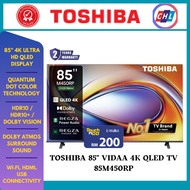 TOSHIBA 85" VIDAA 4K QLED TV 85M450RP
