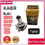 READY STOCK KAIER BULB H1, H3, H4, H7, H8/11, 9005, 9006 (1 PCS)