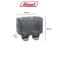 HIMEL IP66 Weatherproof 1 Gang 2 Gang Socket Cover / Outdoor Waterproof Case / Switch Socket Box