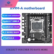 TECHCHIP-X99M-A Motherboard 4XDDR4 128G Memory LGA2011-3 CPU PCI-E3.0×16 Support M.2 NVME/NGFF Gigab
