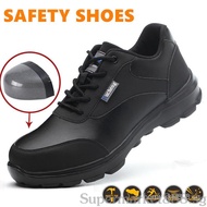 Safety Shoes Steel Toe Toe Toe Lightweight Work Shoes Low-Top Safety Boots Slip Anti-puncture Heavy Anti-slip Sports Shoes Anti-smashing Protective Safety Shoes Work Shoes Summer B