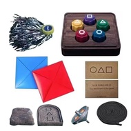 Squid Game Korean Folk Game Gonggi Stones Toy Classic Kicking Toy Shuttlecock Fun G7k2