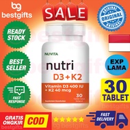 NUVITA NUTRI D3+K2 VITAMIN D3 400IU + K2 40 MCG PENYERAPAN KALSIUM UNTUK TULANG DAN GIGI 30 TABLET