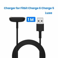 Magnetic Charger for Fitbit Charge 6 charge 5 Luxe for Fitbit Charging Copper Cable Black 1M