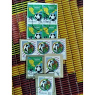 Malaysia1997 World Youth Football Mixture of RM1 and 50sen Stamps - 10 pieces