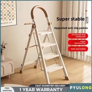 PJY Foldable Ladder Step 3 4 5 6 Step Ladder 150kg Bearing Slim Ladder Small Step Ladder jy0922