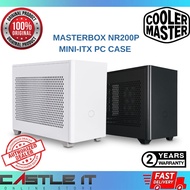 Cooler Master MasterBox NR200P Black / White Mini-ITX PC Case Tempered Glass Panel Compact Size