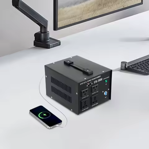 Voltage Converter Transformer, STU-3000 3000W Step Up Down Transformer 110V to 220V 220V to 110V, wi