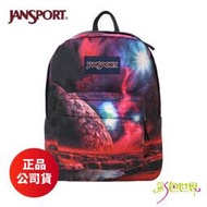 【Jansport™】 原廠公司貨 後背包 防潑水材質 宇宙奧秘 JS-43117-0KA 彩色世界