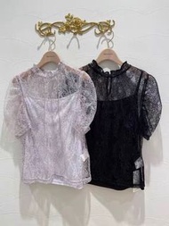 Misch Masch 粉紫蕾絲上衣