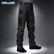 OWLLADE Tactical Cargo Pants for Men S-3XL JT-PJK55 in Black A01 2T