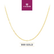 HABIB 999/24K Yellow Gold Necklace CNDT0524(MSN03-2)