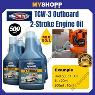 Winchester Explorer TCW-3 Outboard 2T 2 Stroke Oil 500ML [READY STOCK]