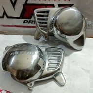 MESIN HONDA Clutch Engine Cover C70 Aluminum Polishing Clutch Box C70 PNP Grand Supra