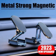 720 Rotate Metal Magnetic Car Phone Holder Foldable Universal Mobile Phone Stand Air Vent Magnet Mount GPS Support For iPhone 14