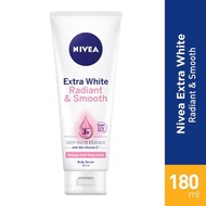 NIVEA EXTRA WHITE RADIANT & SMOOTH BODY SERUM 180 Ml / NIVEA BODY SERUM/ NIVEA ORIGINAL / NIVEA