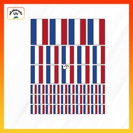 Set of 44 Dutch Flag Stickers (3 sizes) - MohinhgiayVN