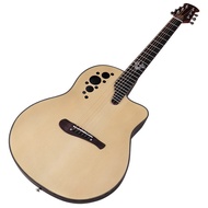 Round Back Ovation Model Electric Acoustic Guitar 41 Inch Acoustic Guitar Cutaway Design 6 Strings E