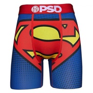 กางเกงบ็อกเซอร์ชายผ้าไหมน้ำแข็ง PSD ทรงสี่เหลี่ยม กางเกงขาสั้นบาสเก็ตบอลฮิปฮอป กางเกงชั้นในชายทรงสี่