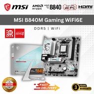 MSI B840M Gaming Wifi6E MATX Motherboard DDR5 AM5 ( 3 Years Warranty )