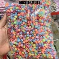 Transparent clear alphabet box letter beads mix clear color 1 pound