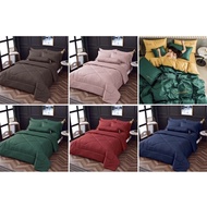 CADAR + SELIMUT TEBAL KING/QUEEN 7 IN 1 BEDSHEET WITH COMFORTER