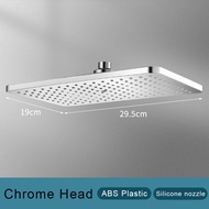 new Black Golden Shower Head Rainfall Shower Faucet Head Large Flow Rainfall Showerhead ABS Handshow