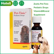 Zoetis Pet Tinic Pediatric Drops Vitamin Mineral Supplement for Cats Dogs Kittens Puppies Nutrition
