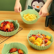 Silicone Air Fryers Oven Baking Tray Fried Chicken Basket Mat Air Fryer Silicone Pot Round Replaceme